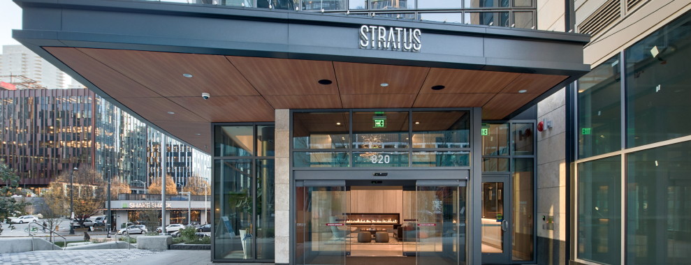 The front of the Stratus building in Washington